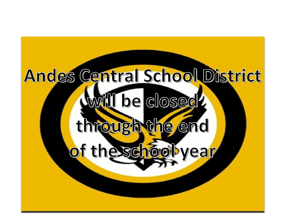 Andes Central School Closed Through the End of the Year