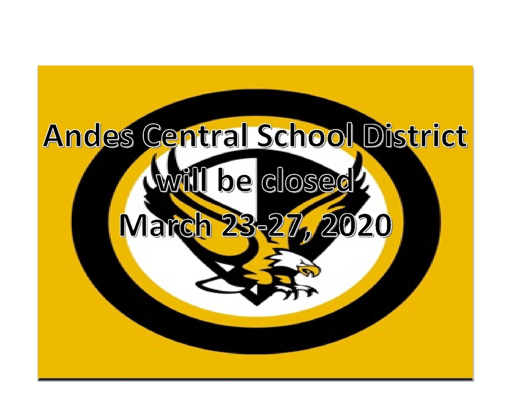 School Closed March 23-27, 2020