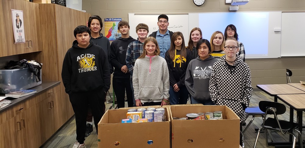 MS/HS Student Council Food Drive